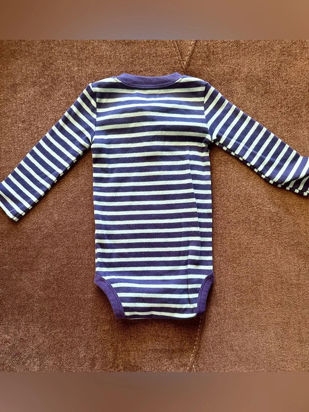 Striped Hooded and Henley Baby One-Piece Set - Navy & Gray